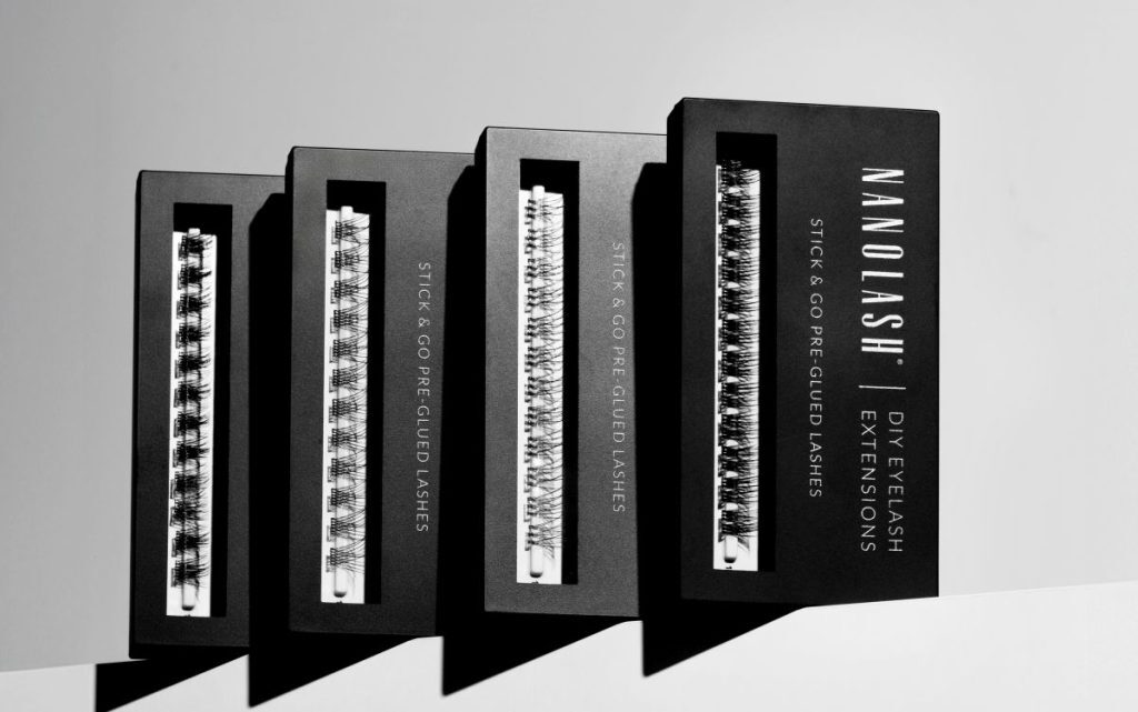 DIY Pre-Glued клъстерни мигли за домашно приложение nanolash